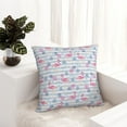 thumbnail image 6 of Honeii Flamingo and Pineapple Print Throw Pillow, Square Decorative Pillow Forms Soft Fluffy Plump Pillow Decorative Pillow Inserts,Couch Pillows-18"x18", 6 of 7
