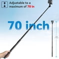 thumbnail image 2 of Palo para selfies Smatree de 1,78 m compatible con DJI OSMO 360 GoPro, 2 of 7