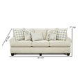 thumbnail image 4 of Southern Home Furnishings Felix Dune Transitional Polyester Sofa in Cream, 4 of 6