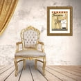 thumbnail image 3 of Charron, Veronique 12x14 Gold Ornate Wood Framed with Double Matting Museum Art Print Titled - Chefs Break IV, 3 of 4