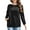 Black, variant on JYLFC Women Casual Long Sleeve Shirts with Pockets Crew Neck Sweatshirt with Pockets Loose Soft Lightweight Tunic Tops Black XL