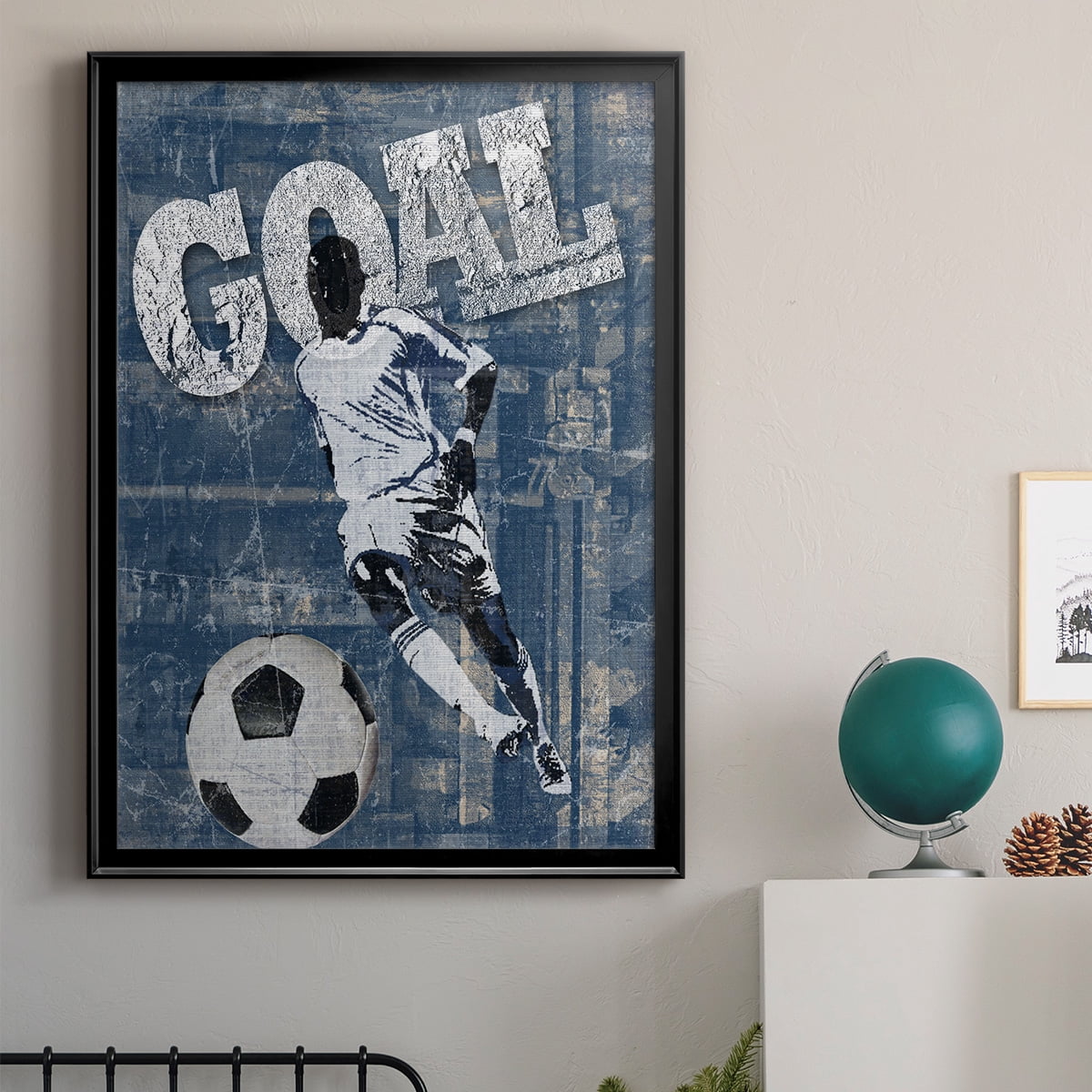 Goal Scorer Premium Framed Print - Ready to Hang