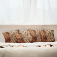thumbnail image 3 of Ambesonne Vintage Throw Pillow Cover 4 Pack, Mechanical Clocks Gears, 24", Dark Orange Beige, 3 of 6