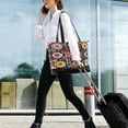 thumbnail image 5 of FORMRS Canvas Laptop Tote Bag for Women with 15.6" Computer Compartments Shoulder Handbag, Colorful Floral Pattern, 5 of 7