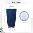 thumbnail image 4 of KLL Sparkling Blue Glitter Print 40oz Stainless Steel Insulated Car Cup with Spillproof Lid - Keep Your Drink Hot or Cold on the Go-Straw Two-piece Set, 4 of 8