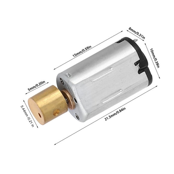 Brass Eccentric Wheel Vibration Motor, 1000rpm Rated Speed, Small Body, Easy to Install, for Beauty Instruments, Massagers, 3Pcs Included