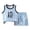 Sky Blue-b, variant on WhouRiu Boys Girls Casual Outfits Kids Unisex Cute Graphic Tank Tops And Shorts Sets Summer Clothes