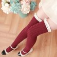 thumbnail image 7 of JGTDBPO Knee High Stockings For Women Solid Color Knee-High Casual Winter Warm Cotton Knit Soft Lengthened Thigh High Over Knee High Socks Extra Long Socks Girls Holiday Outfits, 7 of 7