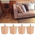 thumbnail image 2 of Patas de sofá de altura Patas de madera para muebles, juego de 4 Patas de sofá de madera Patas de repuesto sólidas para muebles Patas para sillón y gabinete, 2 of 4
