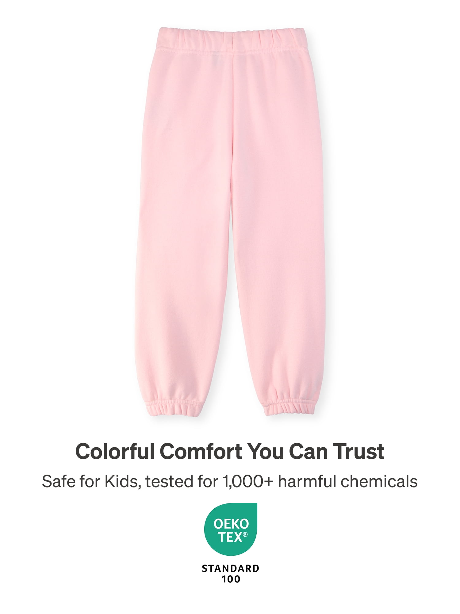 Color Mix by Garanimals Baby & Toddler Fleece Sweatpants, Sizes 0–6T