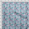 thumbnail image 4 of oneOone Cotton Cambric Grayish Blue Fabric Cute Animal Sewing Craft Projects Fabric Prints By Yard 42 Inch Wide, 4 of 6