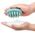 thumbnail image 2 of MUZPU Scalp Scrubber Cleansing Brush,Scalp Massager, Hair Shampoo Brush with Soft Silicone, Head Scrubber Dandruff Brush, Hair Washing Tool for Women Men or Pets - Bean Green, 2 of 7