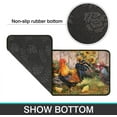 thumbnail image 3 of Rooster Kitchen Rug 2 Piece Set Sunflower Decor Kitchen Floor Mat, Microfiber Washable Runner Rugs, Farmhouse Chicken Decorations Kitchen Mats,17"x 47"+17" x 23", 3 of 5