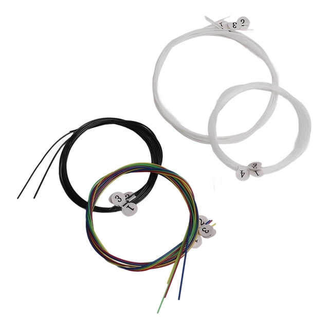 Nylon String, 16Pcs Non Rust Meticulous Work Ukulele Multicolor Strings For Ukuleles