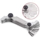 thumbnail image 3 of Calibre de rosca con acabado cromado, herramienta de medición de precisión para roscas métricas e imperiales, juego de 52 piezas de acero inoxidable con funcionamiento silencioso, determinación, 3 of 5