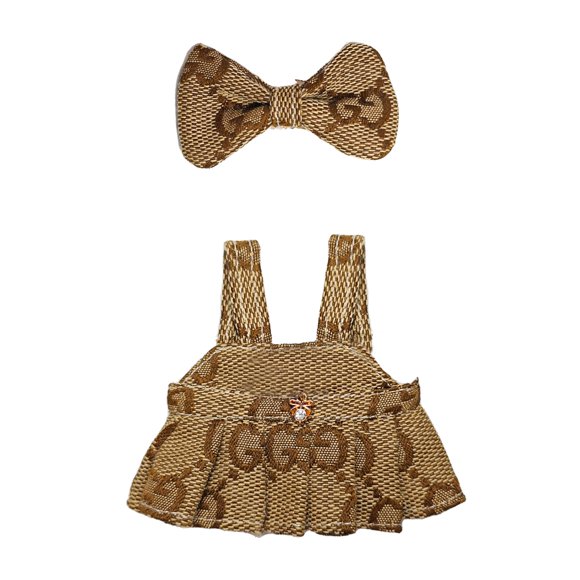 Vestido de princesa Treayes para muñecas, 17 cm, con lazo de terciopelo