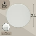 6 Pack 12x12-Inch Round Styrofoam Discs for DIY Crafts & Decorations, Different Size & Shape ...