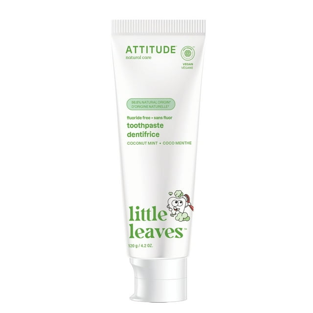 Pasta de dientes ATTITUDE Coco y Menta sin flúor 125ml