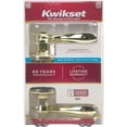 thumbnail image 4 of Kwikset 97300-819 Tustin Door Handle Lever with Traditional Wave Design for Home Bedroom or Bathroom Privacy in Polished Brass, 4 of 4