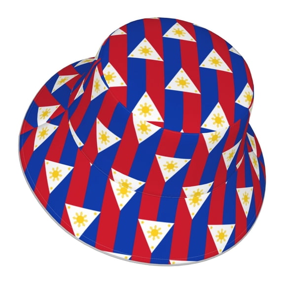 Men Women Flag Of The Philippines Reflective Bucket Hat Reversible Runner Cap Visor Hat