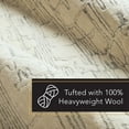 thumbnail image 6 of TOWN & COUNTRY LUXE Remi Abstract Line Art Handcrafted 100% Wool Area Rug, Beige/Blue, 9"x12", 6 of 9