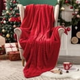 thumbnail image 1 of Manta de felpa suave de color rojo Blanket MIULEE, 127 x 152 cm, 300 g/m², 1 of 8