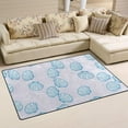 thumbnail image 2 of Coolnut Lightweight Non Slip Carpet Mats 60 x 39 inch (5'x 3'3"), Area Soft Rugs Floor Mat Rug Decoration for Kids Room Living Room Sea Creatures Shells, 2 of 6