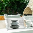 thumbnail image 2 of Stupell Industries Life Is A Balance Stones Outdoor Printed Pillow design by Sandro De Carvalho, 14 x 7 x 20, 2 of 6