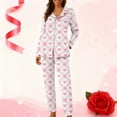 thumbnail image 2 of RKSTN St Patrick's Day Pajamas Set for Women Oversized Crewneck St Paddy's Day Lucky Shamrock Printed Loungewear Matching Sets Womens Casual Plus Size Loose Fits T Shirts and Pjs Pants 2 Piece Set, 2 of 8