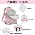 thumbnail image 4 of Shih Tzu Dogs and Flowers Backpack for School,Cute School Bag,Schoolbag with Adjustable Shoulder Straps & Padded Back,15.25"x11.5"x5.25", 4 of 6