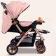 thumbnail image 3 of 0-3 Year Old Baby Stroller High Landscape Two-way Folding Stroller Multifunctional Stroller Newborn Carriage One-button Folding ShopWise Round, 3 of 21