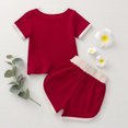 thumbnail image 6 of FRSASU Kids Clothes Clearance,Toddler Baby Summer Round Neck Short Sleeve T-Shirt Casual Shorts Clothes Set, 6 of 7
