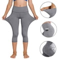 thumbnail image 6 of Amidoa Girls Athletic Leggings Stretch Kids Dance Workout Running Yoga Pants with Pocket 8, 6 of 9