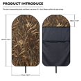 thumbnail image 7 of KUIFORTI Brown Camo Car Seat Cover Protector Front Seats Car Sport Towel Seat Cushion Elastic for Gym,Workout,Beach,Hiking,Running Swimming, 7 of 7