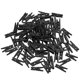 thumbnail image 1 of 100 pinzas de madera para papel fotográfico, pinzas para sujetar fotos, pinzas para colgar en la ropa, decoración para fiestas en el hogar (negras), 1 of 5