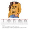 thumbnail image 5 of Sudadera holgada con cuello redondo, manga larga, con estampado de letras, para mujer, talla XXL, color amarillo, para primavera y otoño, 5 of 5