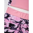 thumbnail image 4 of Yruioon Girls Tennis Golf Dress Athletic Outfit Racerback Tank Tops And Shirts with Shorts Set School Camouflage Pink 10, 4 of 7