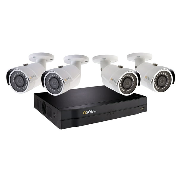 Q See 4ch 1080p Nvr Security Camera System With 4 1080p Hd Ip Bullet Security Cameras And 1tb Hdd Walmart Com Walmart Com