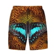 thumbnail image 4 of Lsque Mens Swim Trunks Butterfly Alighted On Sunflowers Pattern - Bathing Suit Compression Liner - Beach Swim Shorts Swimwear - (S-3XL) - Stretch Quick Dry -Large, 4 of 9