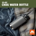 thumbnail image 2 of Ozark Trail 32 oz Stainless Steel Insulated Chug Water Bottle, Soothing Gray, 2 of 12
