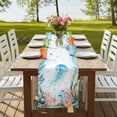 thumbnail image 4 of Table Runners 90 Inches Long Dress Scarves, Jellyfish Coastal Farmhouse Coffee/Dining/Kitchen Table Runner for Living Room, Summer Nautical Starfish Coral Ocean 13x90 Inch, 4 of 9