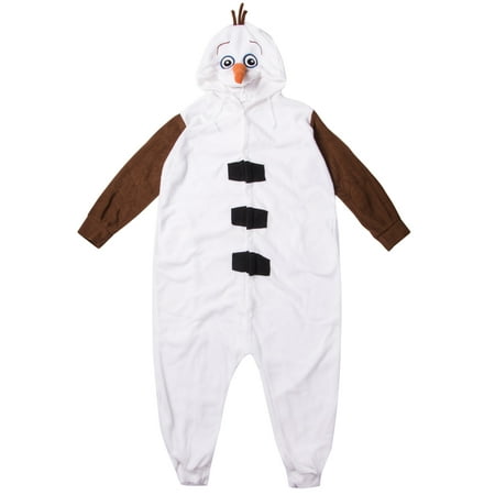 Frozen Queen Olaf Snowman Adult Unisex Onesie or Costume Cosplay Sleepsuit