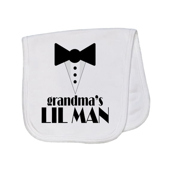 Inktastic Grandma's Lil Man Baby Burp Cloth