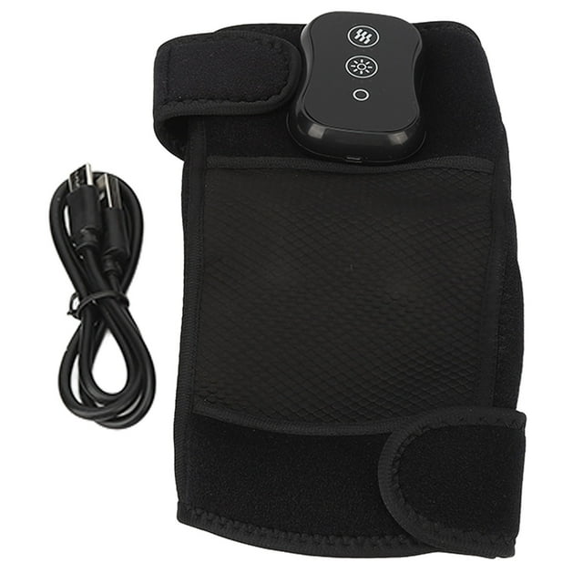 Rodillera calefactable con 3 modos de fuerza, masajeador para aliviar el estrés, recargable por USB, inalámbrico