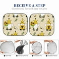 thumbnail image 6 of Disketp 2 Piece Gnomes Bees And Sunflowers Pattern Windshield Sunshades,Folding Windshield Sun Shade For Car Suv Trucks Sedan,Blocks Uv Rays Sun Visor Protector-Medium, 6 of 7