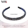 thumbnail image 5 of Dalrosia 8PCS Crystal Rhinestone Headband Beads Diamond Jeweled Sparkly Glitter Bling Padded Wide Headbands Cross Hair Bands Thick Hair Holder Accessories for Women Girls, 5 of 6