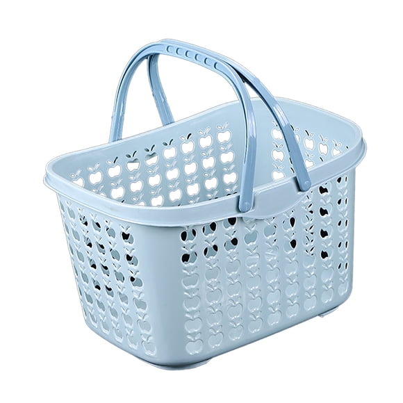 Plastic Hand Basket, Plastic Shopping Baskets Stable Support  for Outdoor