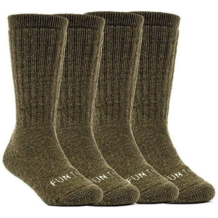 

FUN TOES 4 Pairs Boys and Girls Heavy 60% Merino Wool Thermal insulated Socks