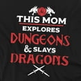 thumbnail image 2 of Popfunk Dungeons & Dragons Mother's Day Slay Dragons Unisex Adult Crewneck Sweatshirt, Black, Medium, 2 of 5