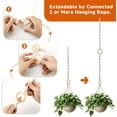 thumbnail image 3 of 6 Pack Adjustable Macrame Plant Hanger,Happon Plant Hanger Extenders for Hanging Plants,Handmade Woven Rope Hanging Plant Basket Extender with Wooden Ring for Indoor Outdoor Plant Pot Holder, 3 of 7